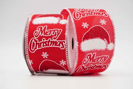 Christmas Santa Hats Ribbon_KF6981GC-7-1_red
